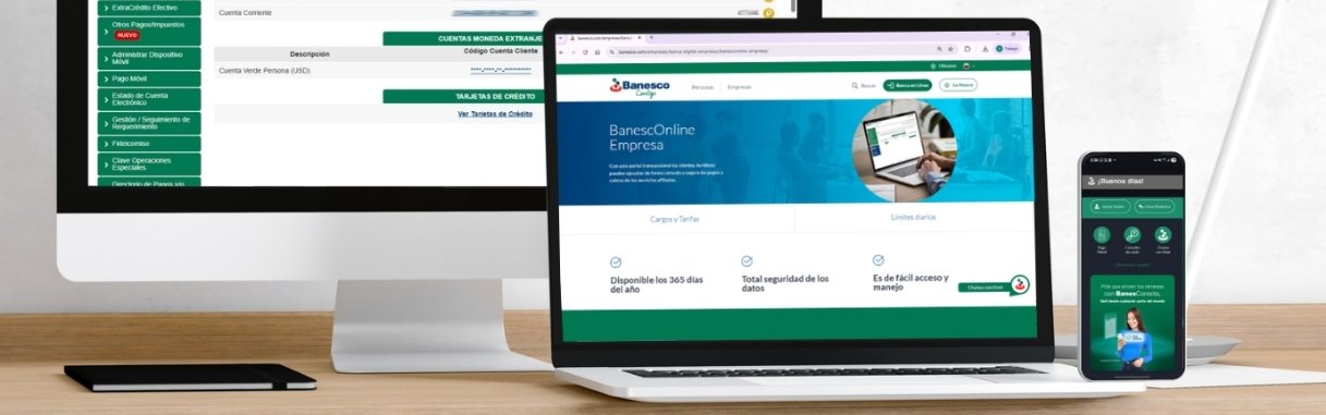 Banesco incrementa límites diarios de sus canales digitales