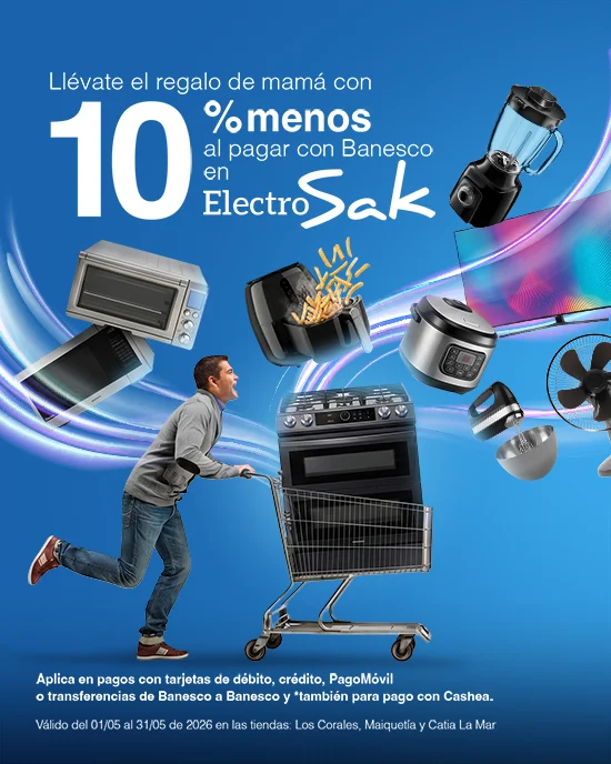 Disfruta de descuentos con tus Tarjetas Banesco