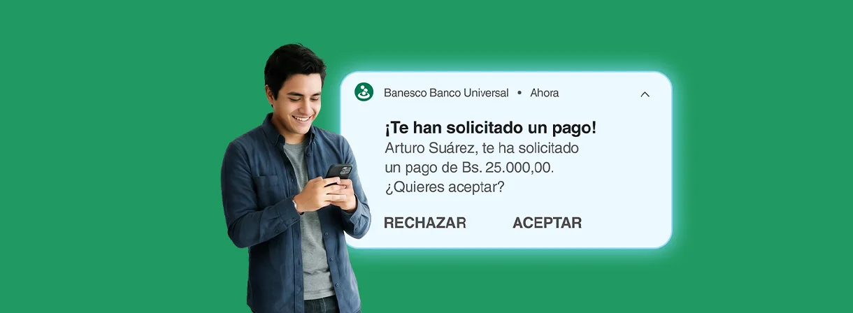 Solicita tus pagos a través de un push