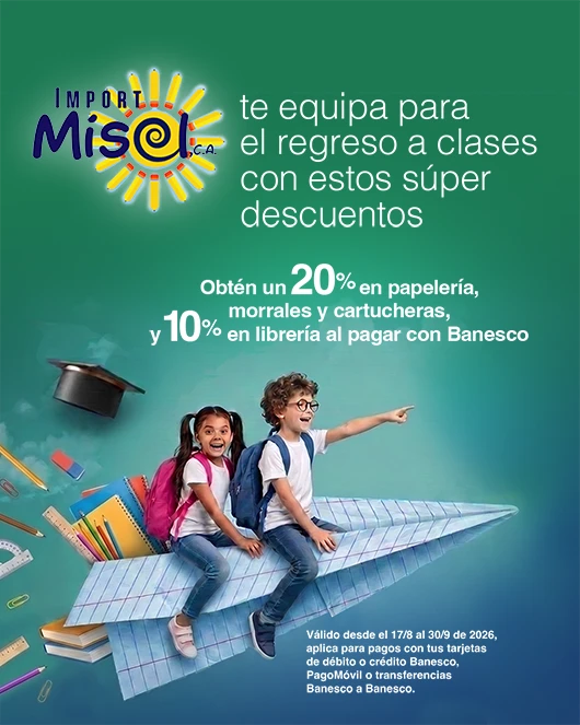 Disfruta de descuentos con tus Tarjetas Banesco