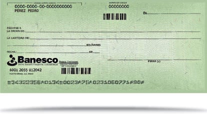 Los cheques Banesco tienen nueva apariencia Los cheques Banesco tienen nueva apariencia